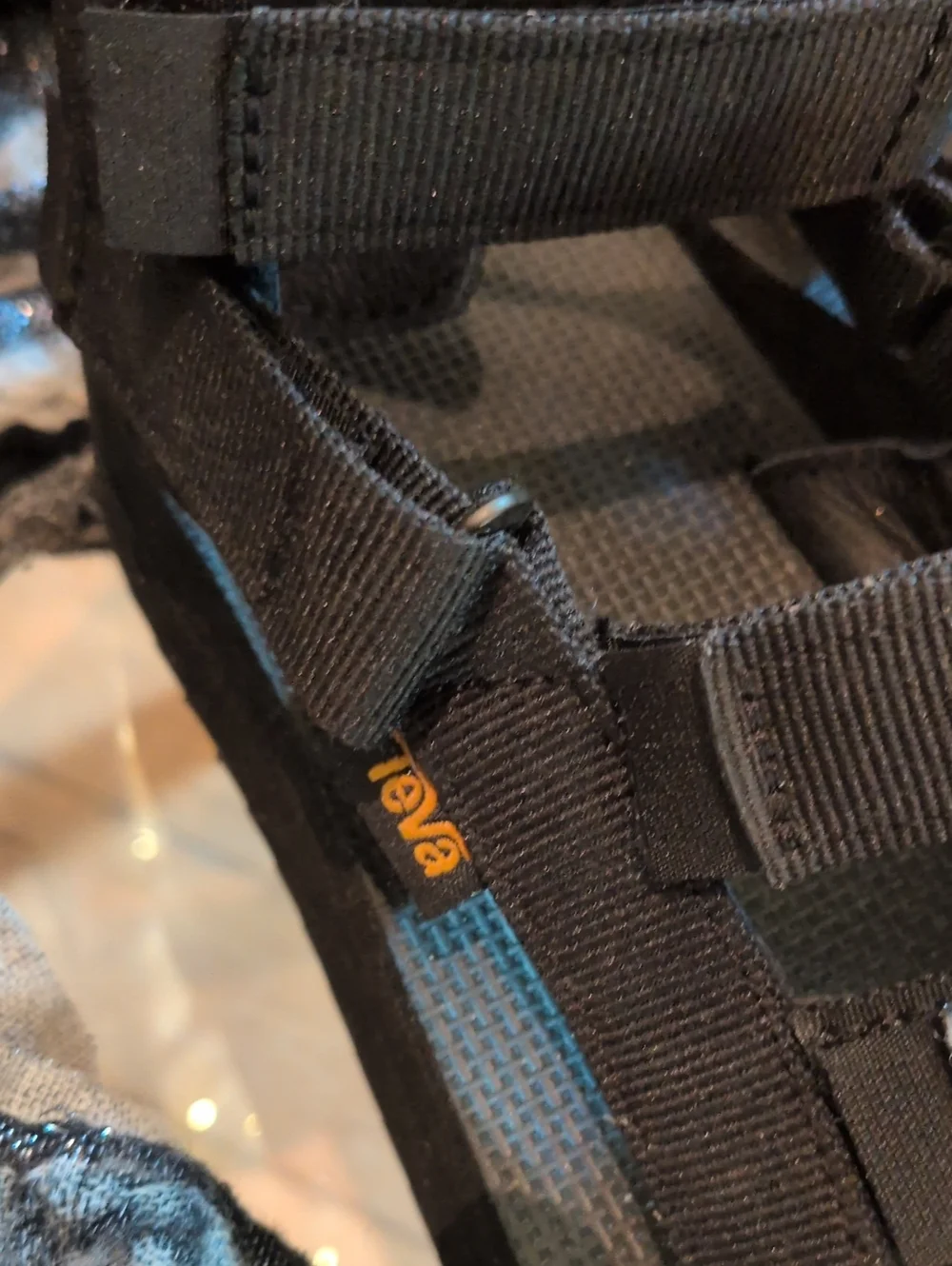 Teva Strappy Wedge Sandals Black